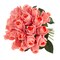 Pure Garden Artificial Realistic Faux Roses 24 Pack Wire Stems Real Touch Look Feel